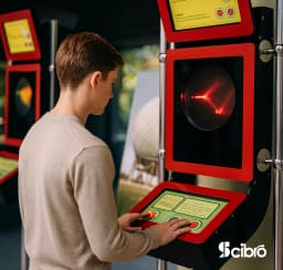 Light Experiment Kiosk with Geometrical Optics view 1