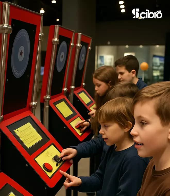 Stroboscopic Light and Wheel Experiment Kiosk