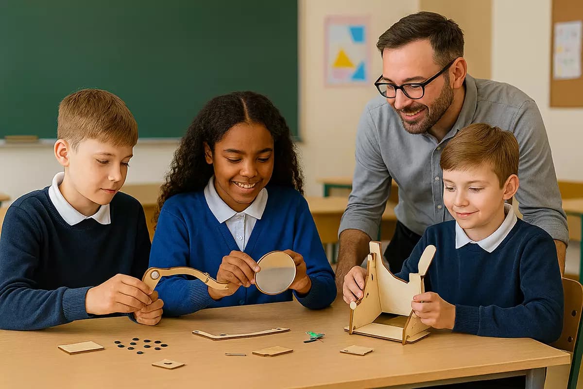 Kids enjoying Scibro Club science experiments