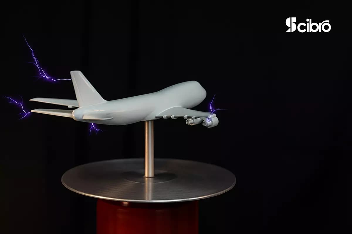 Airplane Wingtip Electric Discharge Device